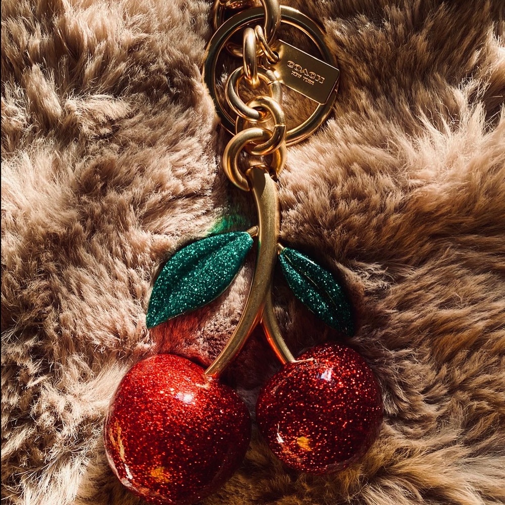 SOLD🍒RARE Coach Cherry Resin Charm🍒